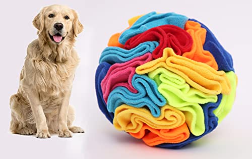 Ablechien Interaktives Hundespielzeug, Schnüffelball für Hunde, fördert natürliche Futtersuche, Schnüffelball, Hunde-Puzzle-Spielzeug, Leckerli-Ball für große, mittelgroße und kleine Hunde, von Ablechien