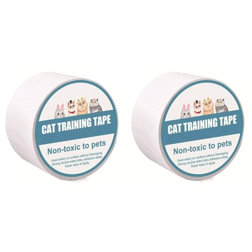 Abledance 2X 10Mx6,35 cm MöBelschutz Cat Scratch Protector Anti-Scratch-Klebebandrolle Cat Scratch Prevention Klarer Aufkleber von Abledance