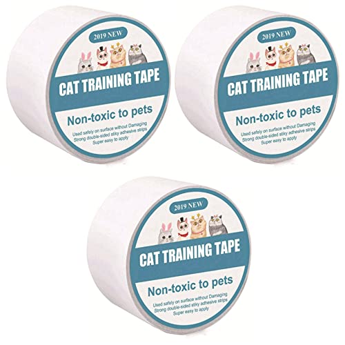 Abledance 3 STK 3Mx6.35cm MöBelschutz Cat Scratch Protector Anti-Scratch-Klebebandrolle Cat Scratch Prevention Klarer Aufkleber von Abledance