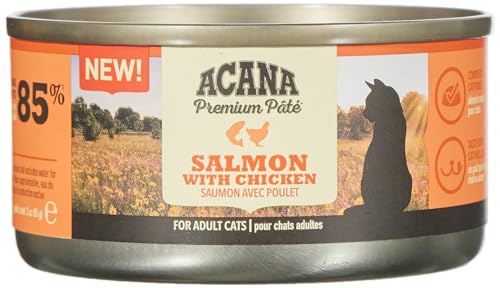 ACANA Feline Premium Pate Lachs und Huhn, 24 x 85 g von Acana