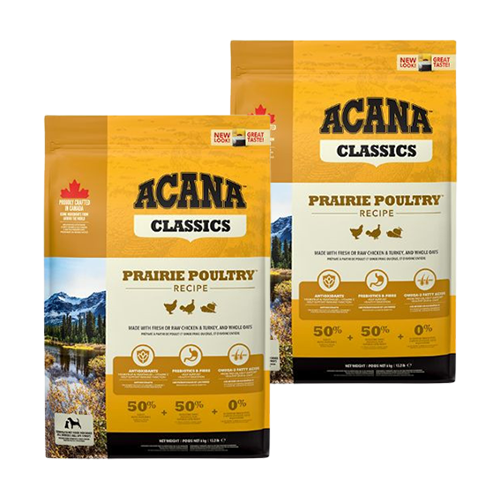 Acana Classics Prairie Poultry Hundefutter 2 x 9,7 kg von Acana