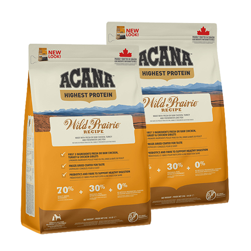 Acana Highest Protein Wild Prairie Hundefutter 2 x 11,4 kg von Acana