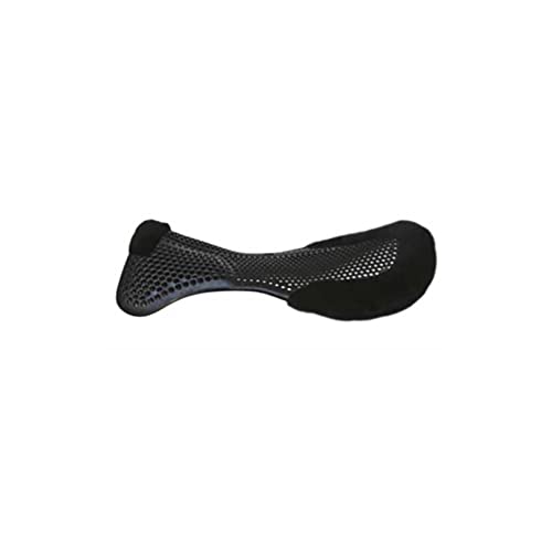 Acavallo Gel Pad vorne erhöht mit Schaffell - Black, OneSize AC163 von Acavallo