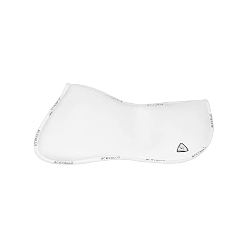 Acavallo Memory Foam Half Pad & Front Riser, Größe:M, Farbe:weiß von Acavallo