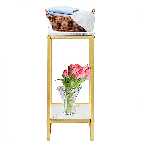 Acesunny 2 Etagen Blumenständer Metall Blumenhocker Balkon Blumensäule Display Ständer Pflanzenständer Podest Garten Blumenregal Standregal Topfhalter Rack von Acesunny