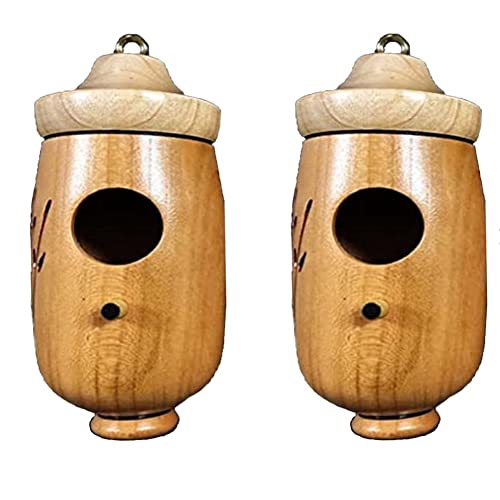 Acfthepiey 2PCS Vogelhaus Vogelhaus für draußen, 2Pcs Vogelhäuser für Draußen zum Nisten, A von Acfthepiey