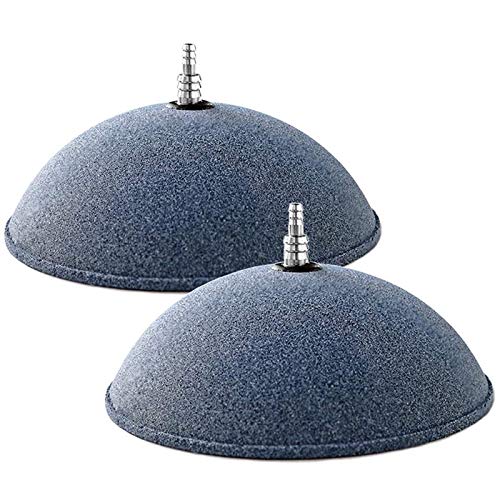 Acfthepiey Mineral Air Stone Bubble 10,2 cm Kugelform Diffusor Ausströmer für Aquarium, Aquarium, Pumpe und Hydrokultur (2 Stück) von Acfthepiey