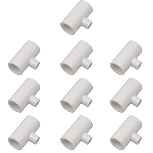 10 x PVC Tee Fittings für Hühnertränke 1/8 Zoll FTP Gewinde Automatische Geflügelnippel Beschläge Huhn Wassertränke und Futterbecher von Achicklead