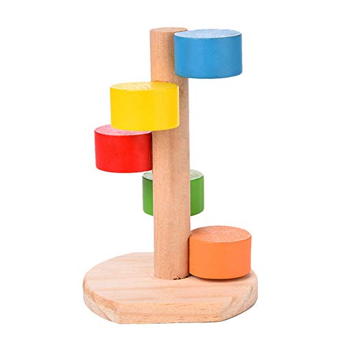 AchidistviQ Hamster Kletterleiter Spielzeug Bunte Holzspielplattform Klettertreppe Für Kleine Mäuse Meerschweinchen Chinchilla Eichhörnchen Zuckergleiter Und Andere Kleintiere Einheitsgröße von AchidistviQ