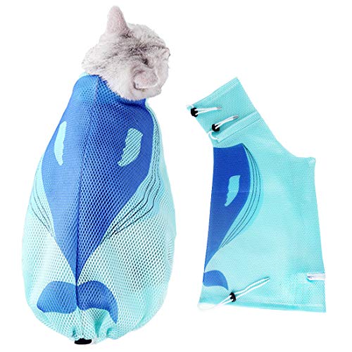 Borsa da Bagno Per Gatti Borsa da Toilette Per Gatti Borsa Multifunzione in Rete Resistente Anti Scratch Accessori di Cura Grooming von Acoser