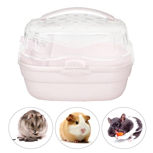 1. Atmungsaktivität: Der Tragbare Hamsterkäfig Wird Nicht stickig. Hamsterkäfig, Hamsterträger, Reisekäfig, Tragetasche für Kleintiere, Tragbar, Atmungsaktiv, Handlich, (Helles von Acouto