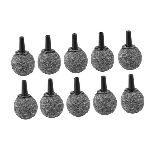 Acouto 10pcs Kalabashmuster Luft Sauerstoff Bubble Stein für Fischtankaquarium 1. aus Hohem Quadrathuhn Runden Blasenstein Fischtank Bubble Stone Aquarium Bubble Stone Calabash von Acouto