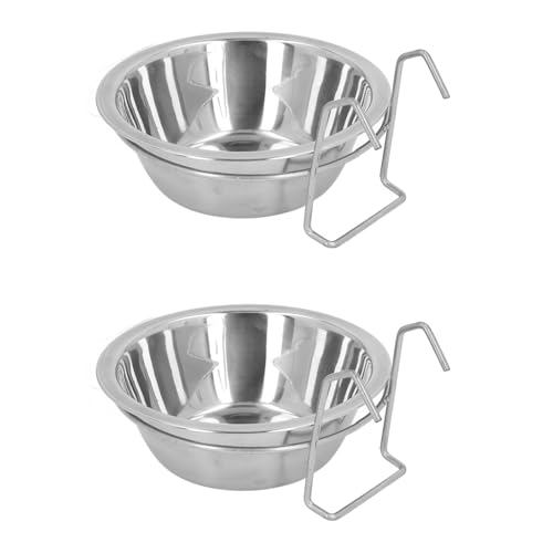 Acouto 2pcs Hängende Haustierschalen, Edelstahlhundschüssel Stabiler Lebensmittelhalter mit Haken -Käfig -Zubehör für Große Mittelgroße Hund Acouto 2pcs Hängende Haustierschalen, Edelstahlhundschüssel Stabiler Lebensmittelhalter mit Haken -Käfig -Zubehör für Große Mittelgroße Hund von Acouto