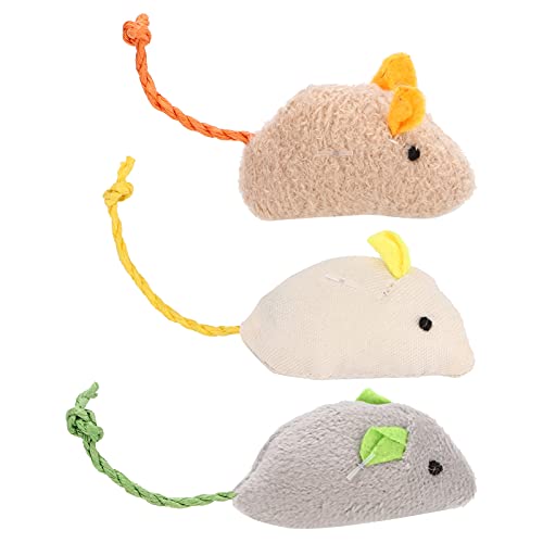 Acouto 3pcs Plüschkatze Katze Spielzeug, Katzenplüsch -Mouse -Spielzeug Interaktive Simulation Plüsch Mäuse Zur Befriedigung der Jagdinstinkte Erhöhen Bewegung und Lustige Innenkatzen, Acouto 3pcs Plüschkatze Katze Spielzeug, Katzenplüsch -Mouse -Spielzeug Interaktive Simulation Plüsch Mäuse Zur Befriedigung der Jagdinstinkte Erhöhen Bewegung und Lustige Innenkatzen, von Acouto