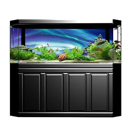 Acouto Aquarium Hintergrund Poster PVC Wasserdichter Aufkleber Selbstklebender Schnee Landschaft Bild Dekoration (122 50cm) von Acouto