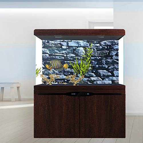 Acouto Aquarium-PVC-Au Aquarium Poster Unterwasser Fisch Muster Hintergrund Dekorative Malerei PVC Aufkleber Landschaft Bild für (61 30CM) von Acouto