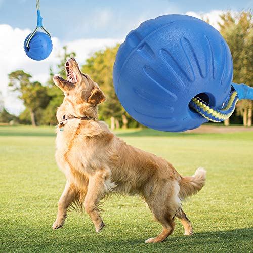 Acouto Hundeballspielz Dog Chew Toys Eva Dogs Training Behandelt Zahnseilspielzeug Pet Interactive Ball Zum Spielen von Tugging Chewing von Acouto