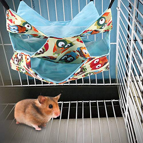 Acouto Hängematte für kleine Tiere, Hamster für Haustiere, Hamster, Meerschweinchen, Chinchilla, Eichhörnchen, Hängematte, für Haustiere, Schlafbett, Höhle von Acouto