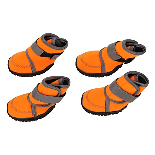 Acouto Hundestiefel Reflektierende 4PCS -Beschützer für Outdoor -Aktivitäten Tierschuhe für Mittelgroßen Großen Hunden (M) von Acouto