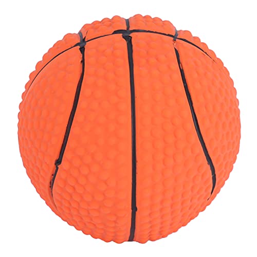 Acouto Interaktives Hundespielzeug, Starkes Haustier-Basketball-Spielzeug, Hunde-Basketball-Rollball, Grobes Gummi-Haustier-Trainingsspielzeug, Welpen-Kau-Rollball von Acouto