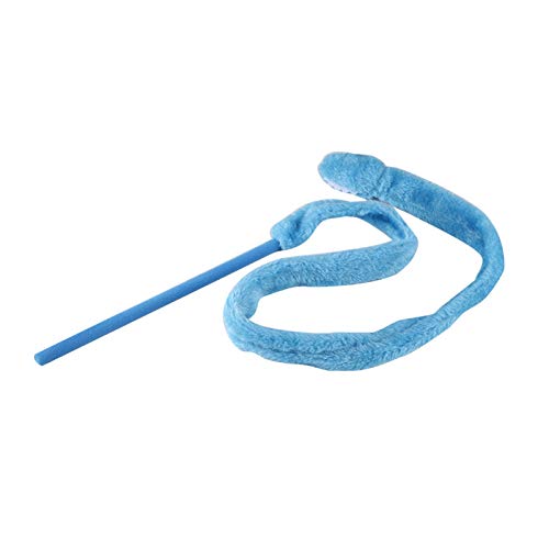 Acouto Katzenspielzeug Snake S Katzenspielzeug, Lustiges Katzenkätzchen, Haustierspielspielzeug. Blaue Zuneigung zwischen Ihnen Beiden durch Engagierte Aktivitäten (Blue) von Acouto