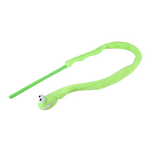 Acouto Katzenspielzeug Snake S Katzenspielzeug, Lustiges Katzenkätzchen, Haustierspielspielzeug. Blaue Zuneigung zwischen Ihnen Beiden durch Engagierte Aktivitäten (Green) von Acouto