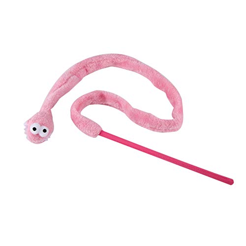 Acouto Katzenspielzeug Snake S Katzenspielzeug, Lustiges Katzenkätzchen, Haustierspielspielzeug. Blaue Zuneigung zwischen Ihnen Beiden durch Engagierte Aktivitäten (Rosa) von Acouto