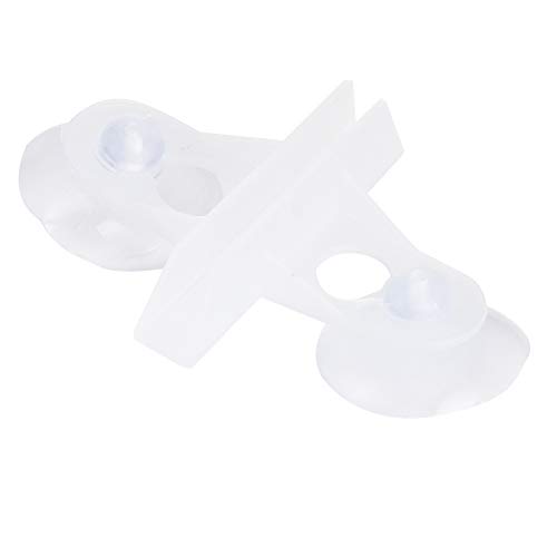 Acouto Aquarium -Trennungsclip Starker PVC 40pcs Saugnapfbecher -Stützclip für die Zucht von Fischtanks, 2 Farben für Verschiedene Artencrew Erhältlich (White) von Acouto