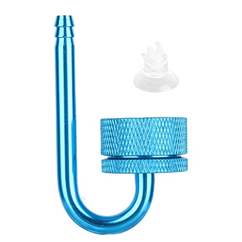 CO2-Diffusor, effiziente Hochdruck-Zerstäubung für Aquarien, Fische mit austauschbarer dünner Folie für Wasserpflanzenzucht, blaue Aluminiumlegierung, Größe 60 x 24 mm von Acouto