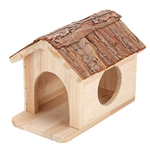 Haus aus Holz für Haustiere, Nestkäfig für Hamster, für Haustiere, aus Holz, für kleine Tiere, Eichhörnchen, Kaninchen, Meerschweinchen, Chinchilla von Acouto