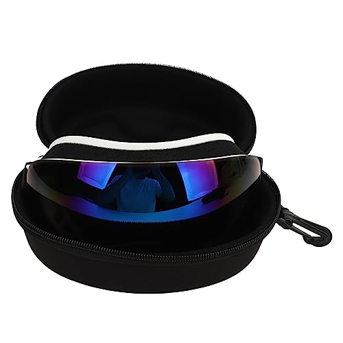 Haustierbrillele, UV-Schutz, Winddicht, Verstellbare Magnetische Haustierbrille mit Weiöem Rahmen für Mittelgroöe und Groöe Hunde (Blaue Glöser) von Acouto