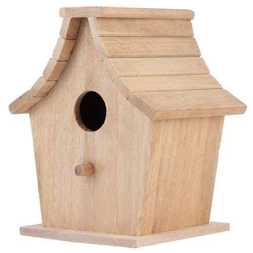 Holzvogelhaus Zuchtbox Hanges Vogelhaus Haustier Vorräte für Papageien Laggerigar Kleine Vögel mit Stand Bird Housebird Zuchtbox von Acouto