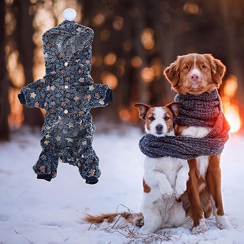 Hund Winter Haustier Hoodies Kleidung Jump Suit Warme Pyjamas Kleidung für Hunde Katzen (XL) von Acouto