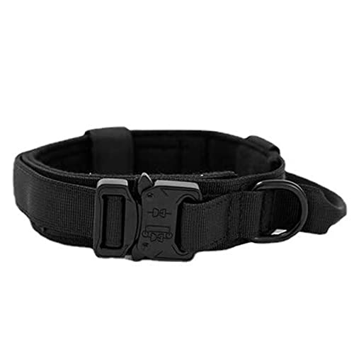 Verstellbares, Langlebiges Hundehalsband aus Polyester mit Metallschnalle, Geeignet für Mittelgroße Hunde Zum Hundetraining, Laufen, Laufen (L) von Acouto