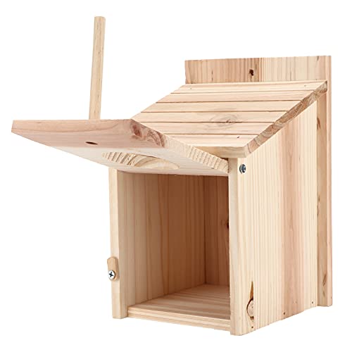 Acouto Vogelnest, Vogelhaus, Vogelkäfig, Holz-Vogelhaus, Vogelkäfigherstellung, Dekoration, DIY-Design, Kreatives Hängendes Vogelhaus für Kleine Vögel von Acouto