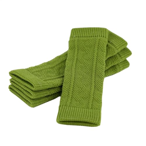 Acunny 4 St Hunde Ellenbogenschutz,Warme Hundebein Socken Elastischer Gestrickter Beinwärmer Warme Elastische Haustier Beinwärmer, Gestrickte Beinwundenschutz von Acunny