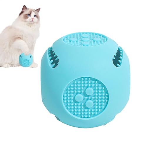 Acunny Aspensing Ball, Hundefuttermittelball,Anti -Erstickungs -Welpe -Tat -Spielzeug Interactive Ball | Rätsel für Lebensmittelabgabe, Hund Teether far von Acunny