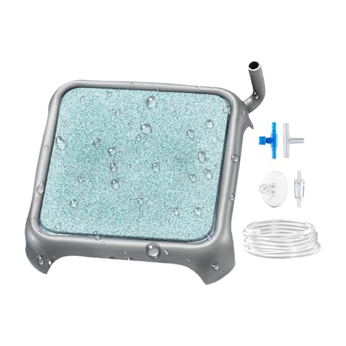 Acunny Fischtankluftbubbler, Fischtank Bubbler Stein Kit,Aqua Air Stone Disc Blase Diffusor Freisetzungswerkzeug - Tragbares Hydroponik -Sauerstoff -Accessoires für Zuhause, Schule, Wohnzimmer von Acunny