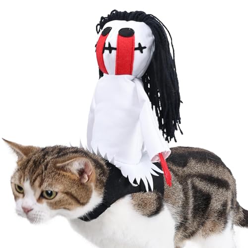 Acunny Haustier-Outfit,Hundegeist-Sattelkostüm - Geistersattelkostüme - Hunde-Halloween-Cosplay, Haustier-Geister-REIT-Outfit, stilvolle Halloween-Haustier-Verkleidung für Par, Festival von Acunny