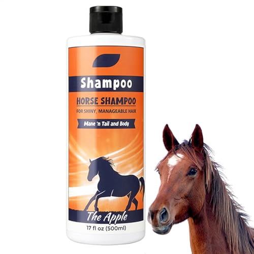 Acunny Horse Mane und Tail Shampoo, Mähne Shampoo | Deep Nourishing Tail and Mane Shampoo 500ml Conditioner,Pferdepflegezubehör, Mantelreiniger zur Reinigung und Konditionierung von Acunny