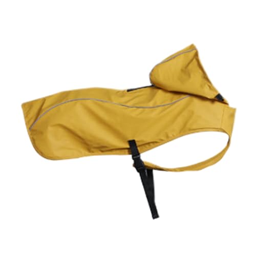 Acunny Hunde Regenmantel mit Kapuze, Regenjacke für Hunde | Wasserdichte Hund Slicker Poncho mit reflektierenden Streifen | Haustier Regenmantelmantel, wasserfeste Kleidung, verstellbare Schnallen für von Acunny