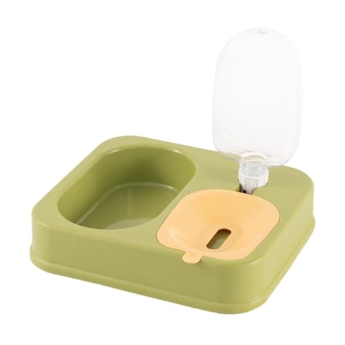 Acunny Katzenfutter- und Wasserspender-Set, Futternäpfe für Katzen - Tierfutterspender mit automatischem Wassernapf | Double Dishes Bunny Futter-Wasserspender-Set, Futterstation für Haustierbedarf zur von Acunny