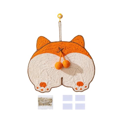 Acunny Katzenkratzermatte, Katzenkratzpad | Hangable Cat Paw Schleifmatte Anti-Kratzer Teppich - Haustierspielzeug Sisal Kratzer für Wohnzimmer, Tür, Schlafzimmer von Acunny