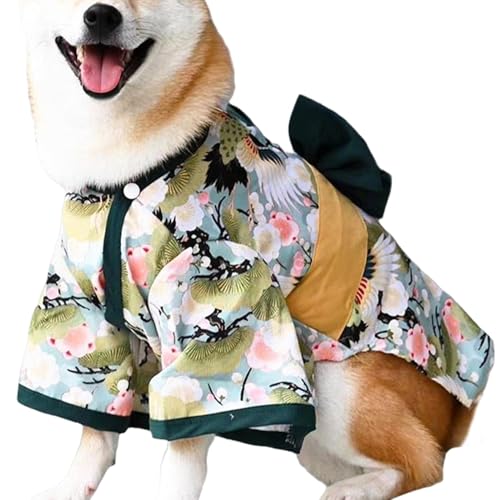 Acunny Kimono für Haustiere, Kostüm für Haustiere, Kimono, Kostüme für Hunde, Cartoon-Kostüm für Welpen und Katzen, japanischer Kimono für Hunde, Kleidung von Acunny