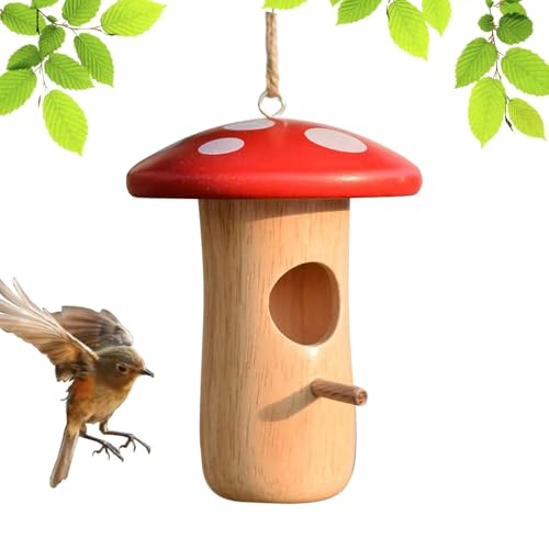 Acunny Kolibrihaus Zur Nisthilfe - Vogel Niststation | Holz-Pilzhäuschen Als Tierunterschlupf Und Gartenhütte Für Draußen, Garten, Baum, Balkon, Terrasse Und Innenhof Acunny Kolibrihaus Zur Nisthilfe - Vogel Niststation | Holz-Pilzhäuschen Als Tierunterschlupf Und Gartenhütte Für Draußen, Garten, Baum, Balkon, Terrasse Und Innenhof von Acunny