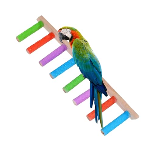 Acunny Leiter für Wellensittiche | Leiter aus Holz Spielzeug für Papageien – Interaktives Werkzeug zum Schärfen der Krallen für Wellensittiche, Sittiche und Untrennbare Acunny Leiter für Wellensittiche | Leiter aus Holz Spielzeug für Papageien – Interaktives Werkzeug zum Schärfen der Krallen für Wellensittiche, Sittiche und Untrennbare von Acunny