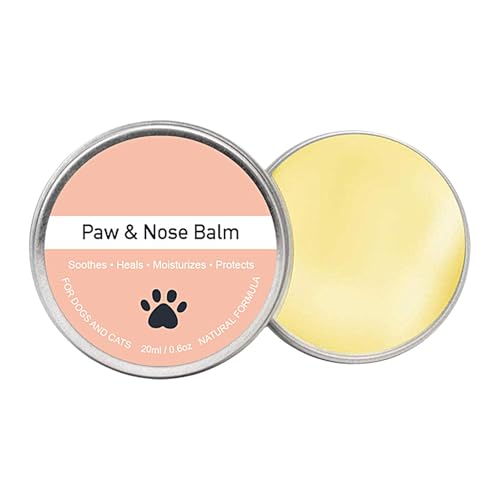 Acunny Pfotenfeuchtigkeitscreme für Hunde, Hundebalsam für Pfoten und Nase | 20 ml Katzenpfoten-Feuchtigkeits-Fußbalsam,Hundefußbalsam, Wachs für rissige Hundepfoten, trockene, rissige Hundepfoten zur von Acunny