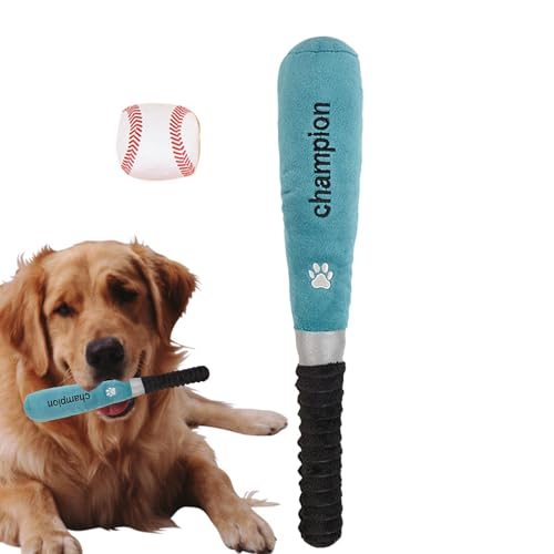 Acunny Plüsch-Baseball-Hundespielzeug,Hunde-Plüschspielzeug - Hunde-Anreicherungsspielzeug mit integriertem Quietschgerät,Welpen-Beißspielzeug, Kauspielzeug für Welpen, zum Zahnen von Acunny