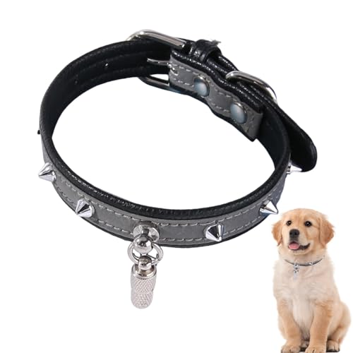 Acunny Reflektierendes Halsband für große Hunde, Hundehalsband mit Metallverschluss | Anti-Verlust-Kollie für Katzen und Hunde, reflektierendes Halsband mit Schnalle – Sicherheitshalsband von Acunny