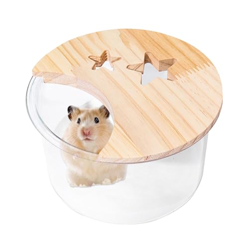 Acunny Sandbadbehälter für Hamster, Sandbox für Hamster, Bett für Hamster, Sandbadbehälter für Hamster, Staubschutz, Grabraum, von Acunny